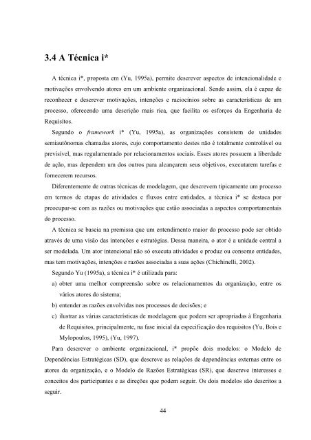 Avaliando TÃ©cnicas de Modelagem Organizacional ... - INF-Unioeste