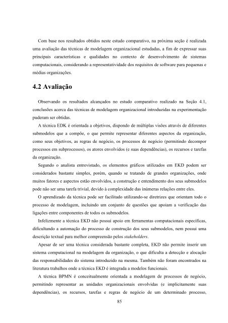 Avaliando TÃ©cnicas de Modelagem Organizacional ... - INF-Unioeste