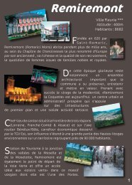 dÃ©but guide2011.indd - Office de Tourisme de Remiremont