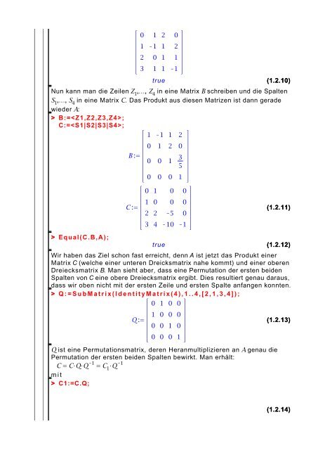 Determinante (Eindeutigkeit)