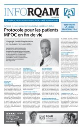 Protocole pour les patients MPOC en fin de vie - Réseau québécois ...