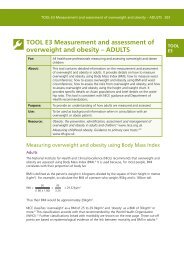 TOOL E3 Measurement and assessment of overweight and obesity ...