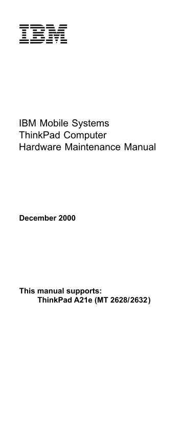 ThinkPad A21e - Lenovo