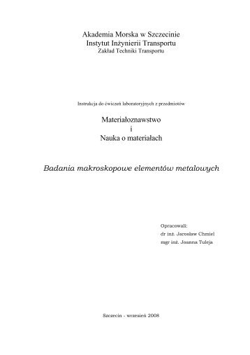 badania makroskopowe - Akademia Morska w Szczecinie