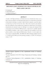 implementation and design of 6t-sram with read ... - Euroasiapub.org