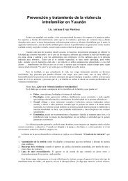 PrevenciÃ³n y tratamiento de la violencia intrafamiliar en YucatÃ¡n