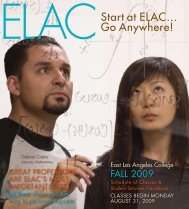 start at ELAC… go Anywhere! - East Los Angeles College