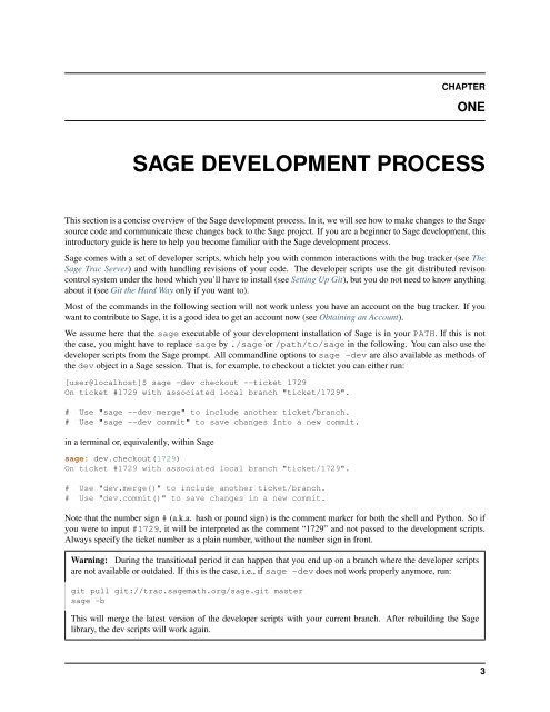 Sage Developer's Guide - Mirrors