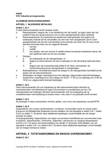 artikel 2 totstandkoming en inhoud overeenkomst. - VVV Eindhoven