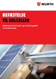 Befæstelsessystemet til solceller - Würth Danmark A/S