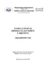 Uloga i znaÄaj odnosa sa javnoÅ¡Äu - Panevropski univerzitet Apeiron