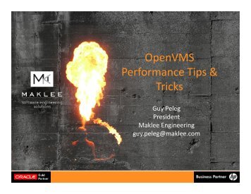 OpenVMS Performance Tips & Tricks
