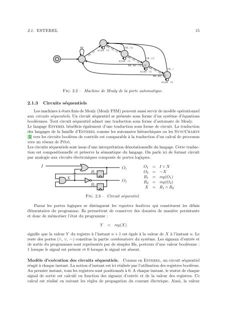 Calcul des etats atteignables de programmes Esterel partitionne ...