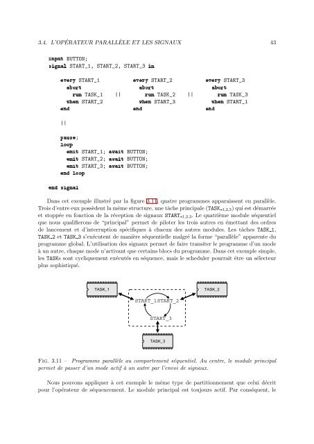 Calcul des etats atteignables de programmes Esterel partitionne ...