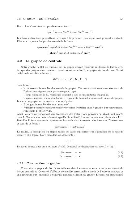 Calcul des etats atteignables de programmes Esterel partitionne ...