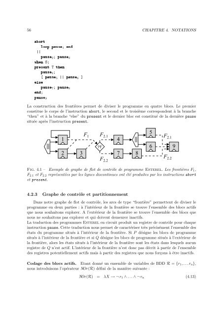 Calcul des etats atteignables de programmes Esterel partitionne ...