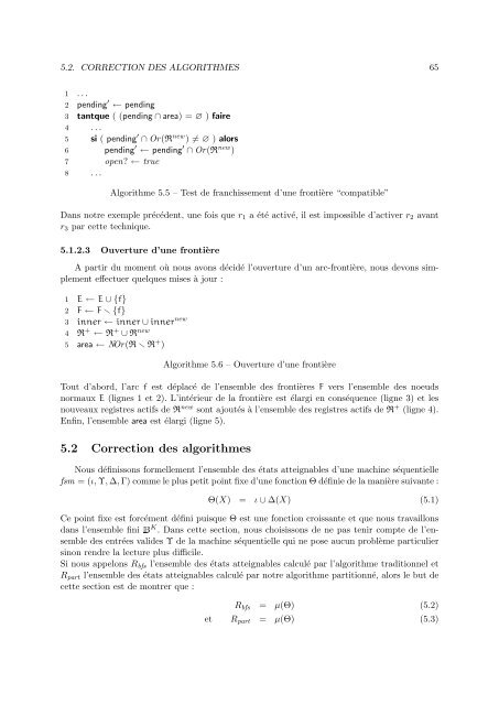 Calcul des etats atteignables de programmes Esterel partitionne ...