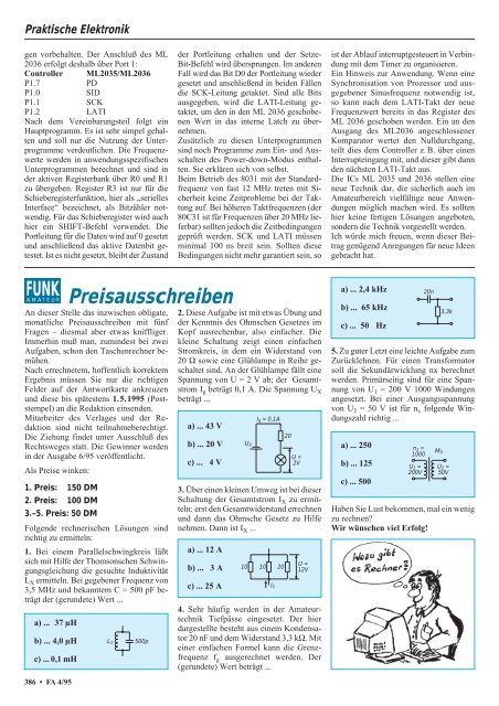 FUNKAMATEUR – Bauelementeinformation SL (1)610C SL (1)