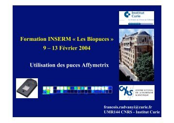 PrÃ©sentation au format PDF - Transcriptome Platform - Ens