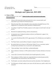 Chapter 23 Ideologies and Upheavals, 1815-1850 - Main