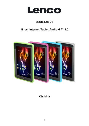 COOLTAB-70 18 cm Internet Tablet Android Ã¢Â„Â¢ 4.0 KÃƒÂ¤sikirja - Lenco