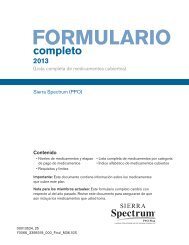 FORMULARIO - Sierra Health and Life