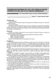 contaminación bacteriana del agua y del líquido de ... - revista seden