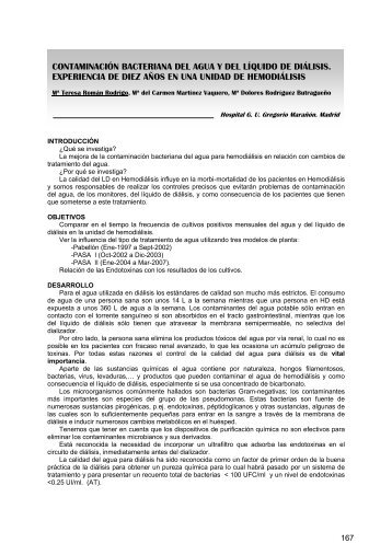 contaminación bacteriana del agua y del líquido de ... - revista seden