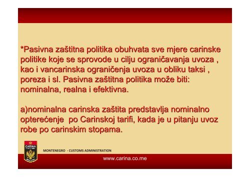 racionalna i selektivna zaÅ¡titna carinska politika