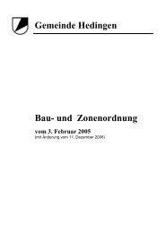 Bauordnung 2010 - Gemeinde Hedingen