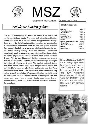 Schülerzeitung Nr. 25 - Astrid-Lindgren-Schule Malsfeld