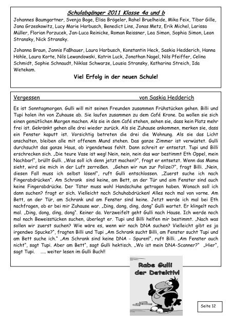 Schülerzeitung Nr. 25 - Astrid-Lindgren-Schule Malsfeld