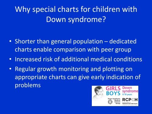 Revised Growth Charts for Children with Down Syndrome