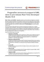 Real Time Developer Studio user's manual - PragmaDev