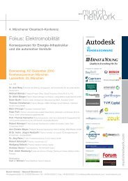 Fokus: Elektromobilität - Munich Network