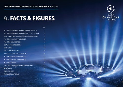 UEFA Champions League statistics handbook, UEFA Champions League