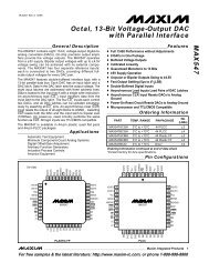 MAX547 Octal, 13-Bit Voltage-Output DAC with Parallel Interface