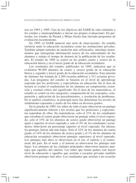 Sobre EstÃ¡ndares y Evaluaciones en AmÃ©rica Latina. - Observatorio ...