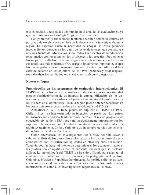 Sobre EstÃ¡ndares y Evaluaciones en AmÃ©rica Latina. - Observatorio ...