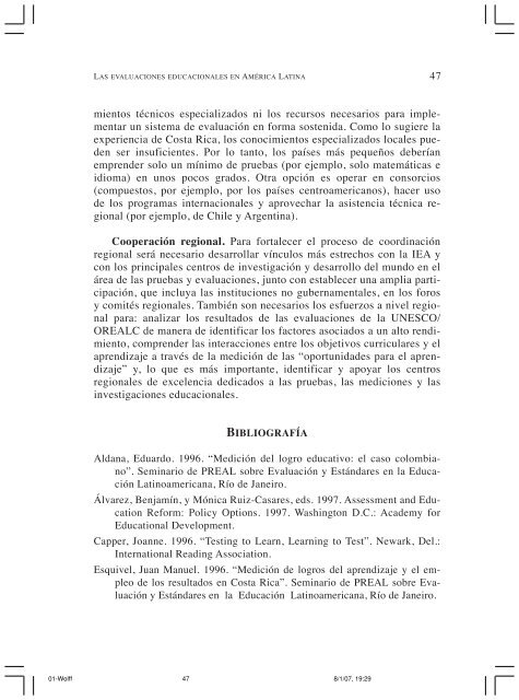Sobre EstÃ¡ndares y Evaluaciones en AmÃ©rica Latina. - Observatorio ...