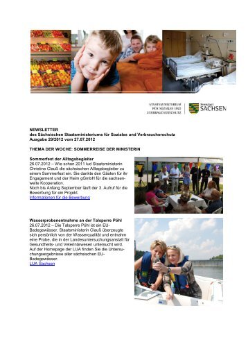 Newsletter vom 27.07.2012 - Sächsisches Staatsministerium für ...