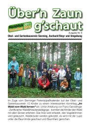 Über'n Zaun g'schaut - Obst- und Gartenbauverein Sierning