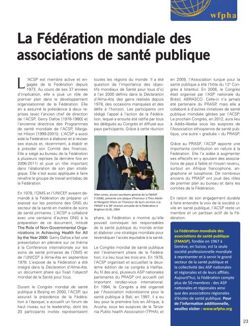 cpha.ca - World Federation of Public Health Associations