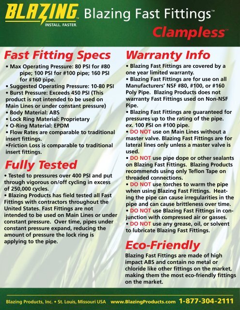 Fast Fitting Spec Sheet.pdf - Blazing Products