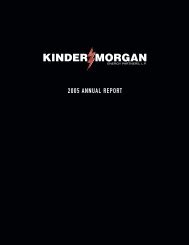 2005 ANNUAL REPORT - Kinder Morgan