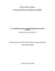 PatrÃƒÂ³n y nivel de la sobrevivencia fetal en Cuba:1998-2002