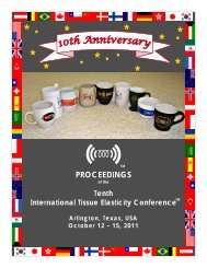 PROCEEDINGS - International Tissue Elasticity Conference