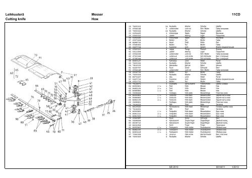 Varaosaluettelo Parts Book Ersatzteil-Liste ... - Sampo-Rosenlew