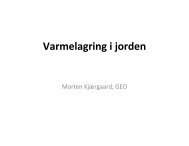 Varmelagring i jorden - ATV - Jord og Grundvand