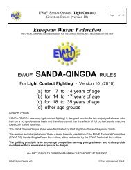 Qingda Rules v10 - European Wushu Federation